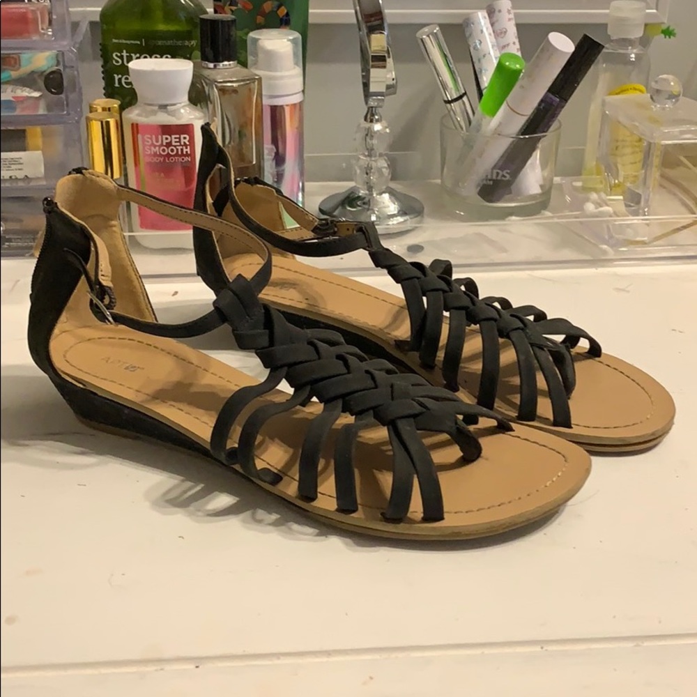 Apt. 9 Braided Thong Wedge Sandals